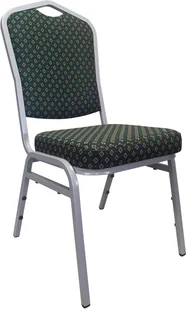 Fotel biurowy, krzesło biurowe Krzesło Vega bankietowe konferencyjne stelaż szary Sparta Zieleń - Fotele i krzesła biurowe - miniaturka - grafika 1