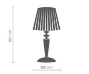 Lampy stojące - Amplex LILOSA 8693 lampka stołowa 1x7W/E14 IP20 - miniaturka - grafika 1