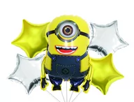 Balony i akcesoria - Zestaw balonów Minionek, 5 el. - miniaturka - grafika 1