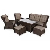 Meble ogrodowe - Zestaw mebli ogrodowych HOME &amp; GARDEN Memfis 721593 Brązowy - miniaturka - grafika 1