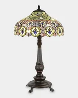 Lampy stojące - Lampa Witrażowa w Stylu Tiffany Pawie Oczka - miniaturka - grafika 1