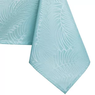Obrus Gaia Niebieski Tłoczony Roślinny 140x300 owal AmeliaHome - TCLOTH/AH/GAIA/HMD/RETROBLUE/O140X300 - Obrusy i serwetki - miniaturka - grafika 1