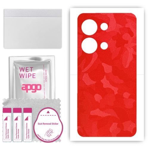 folia naklejka skórka strukturalna na TYŁ do Umidigi G9 5G - Moro Camo Czerwony - apgo SKINS