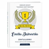 Atlasy i mapy - Atlas geograficzny z nadrukiem dla dziewczynki jako nagroda - miniaturka - grafika 1
