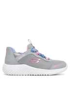 Buty dla dziewczynek - Skechers Sneakersy Bounder-Simple Cute 303585L/GRY Szary - miniaturka - grafika 1
