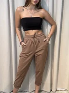 Spodnie sportowe damskie - Spodnie Camel - miniaturka - grafika 1