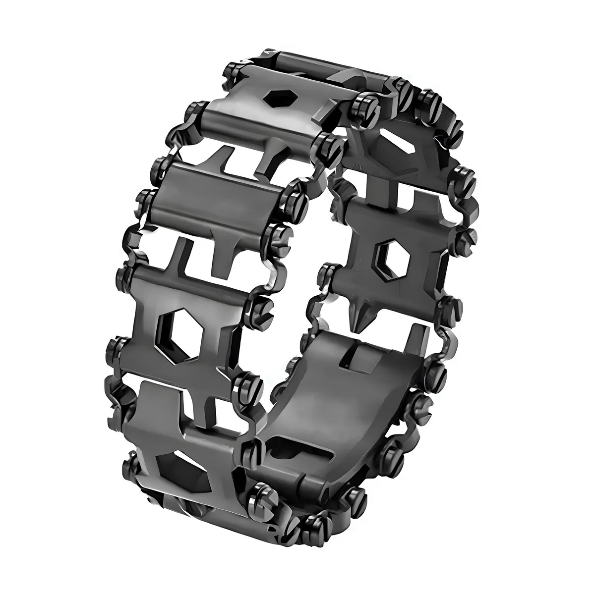 Bransoleta RESTEQ Tread Metric Stainless multitool 29 w 1 stalowa czarna