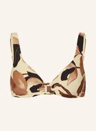 Stroje kąpielowe - Seafolly Góra Od Bikini Bralette Secret Garden schwarz - miniaturka - grafika 1