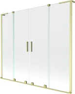 Parawany nawannowe - Mexen Velar L Duo parawan nawannowy 2-skrzydłowy rozsuwany 200 x 150 cm, transparent, złoty szczotkowany - 896-200-003-02-55 - miniaturka - grafika 1