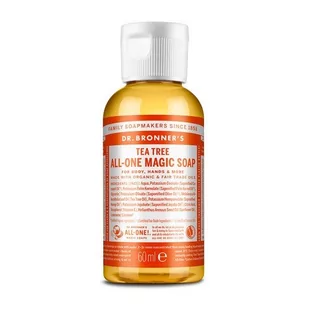 Tea Tree Dr Bronners Dr Bronners uniwersalne mydło w płynie 60 ml - Mydła - miniaturka - grafika 1