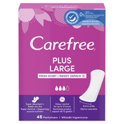 Wkładki higieniczne - Carefree - Plus Large Wkładki higieniczne świeży zapach - miniaturka - grafika 1