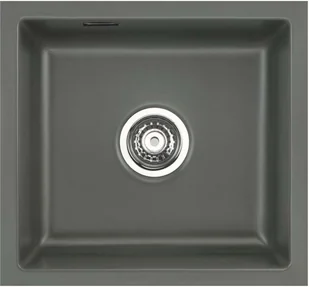 Zlewozmywak ceramiczny SYSTEMCERAM Mera 42 U Lava Korek automatyczny 5301 02 - Zlewozmywaki - miniaturka - grafika 1