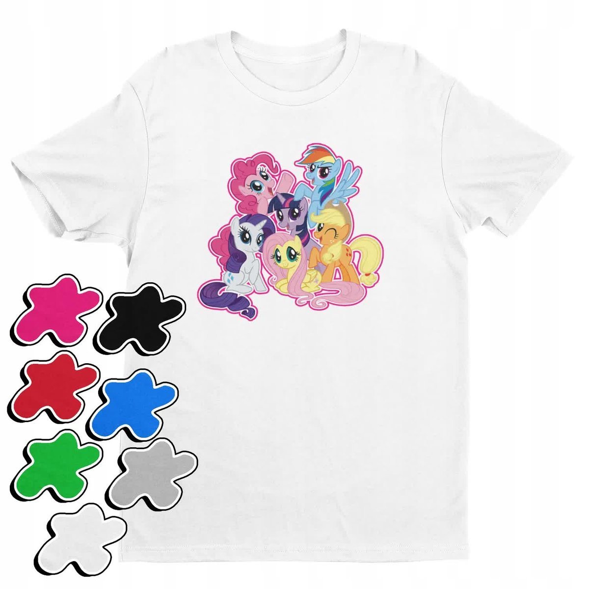 Koszulka T-Shirt Dziecięca Z Nadrukiem My Little Pony Różne -M 134-140