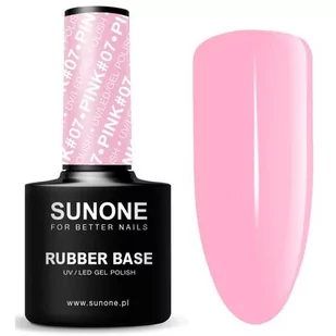Baza hybrydowa SUNONE Rubber Base Pink 07 12 ml - Lakiery hybrydowe - miniaturka - grafika 1