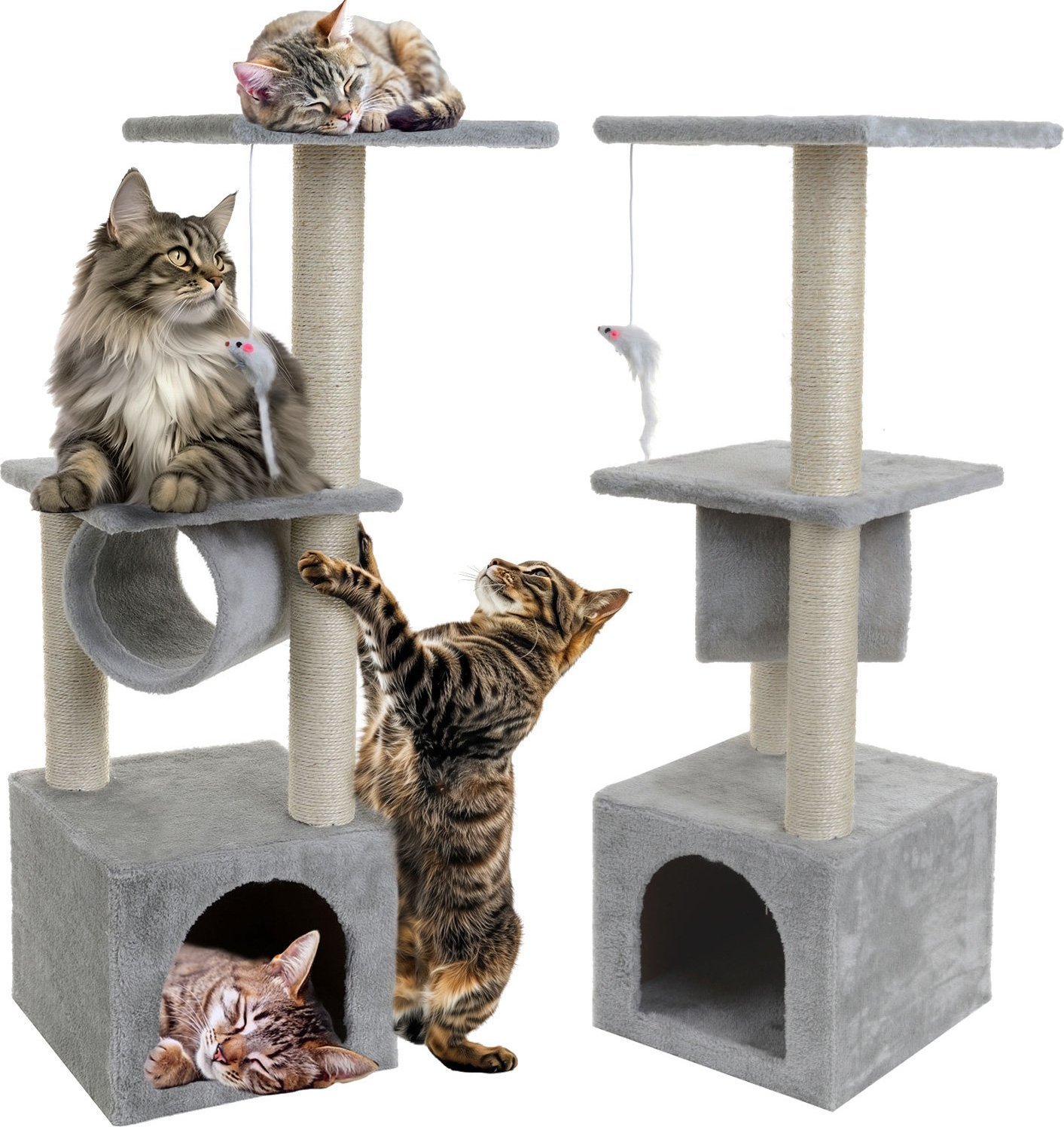 Mersjo Drapak dla kota, domek, legowisko, Double 92 cm