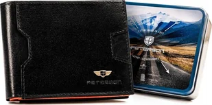 Peterson Niewielki, skórzany portfel męski z systemem RFID - Peterson NoSize - Portfele - miniaturka - grafika 1