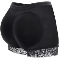 Majtki damskie - Majtki Push Up Popraw Kształt Pupy Koronka Czarne Xl - miniaturka - grafika 1