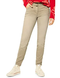 Cecil Damskie spodnie 374844, Dark Raffia beżowe, W31/L32 - Spodnie damskie - miniaturka - grafika 1