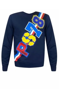 Bluza męska Plein Sport C-Neck bawełniana granatowa z nadrukiem -M - Bluzy męskie - miniaturka - grafika 1