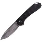 Noże - Nóż składany CIVIVI Elementum Flipper Twill Carbon Fiber / Black G10, Damascus (C907DS) - miniaturka - grafika 1