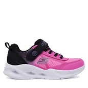 Buty dla dziewczynek - Sneakersy Skechers 303714L/BKHP Różowy - miniaturka - grafika 1