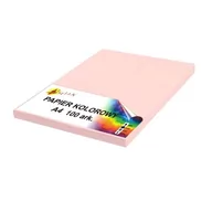 Szkolne artykuły papiernicze - Papier kolorowy A4 80g różowy jasny 100 arkuszy - miniaturka - grafika 1