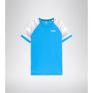 Koszulki sportowe męskie - Koszulka do tenisa z krótkim rekawem męska Diadora SS T-SHIRT turquoise blue - grafika 1