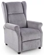 Fotele - Rozkładany fotel wypoczynkowy ELIOR Alden, szary, 92-160x75x107-83 cm - miniaturka - grafika 1