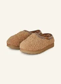 Kapcie damskie - Ugg Klapki Tasman Maxi Curly braun - miniaturka - grafika 1