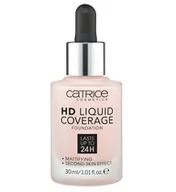 Podkłady do twarzy - Catrice HD Liquid Coverage Foundation 24H matujący podkład do twarzy 002 Porcelain Beige 30ml - miniaturka - grafika 1