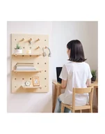 Maskownice do kabli - maclean Drewniana tablica, organizer MC-130 WD - miniaturka - grafika 1