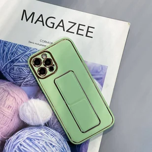 New Kickstand Case etui do iPhone 13 Pro Max z podstawką zielony - Etui i futerały do telefonów - miniaturka - grafika 3