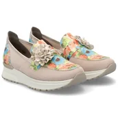 Mokasyny damskie - Mokasyny damskie Rieker N7460-31 PINK 38 - miniaturka - grafika 1