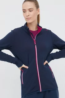 Bluzy damskie - CMP bluza sportowa damska kolor granatowy gładka - grafika 1