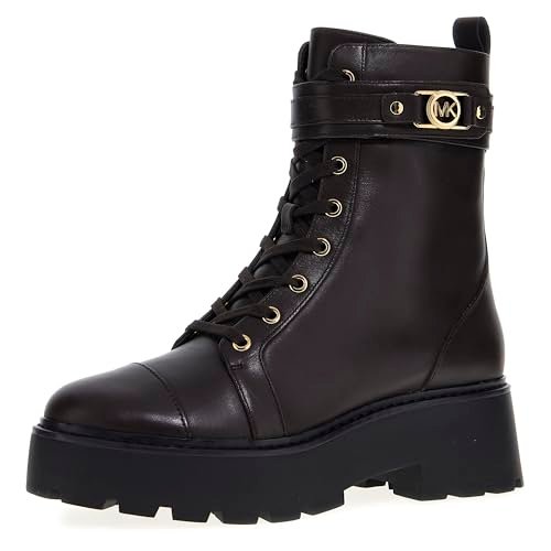 Michael Kors Mandy Lace Up Bootie damskie botki, Czekolada, 39 EU