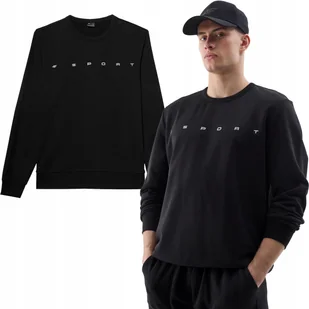 Bluza Męska 4F Longsleeve Dresowa Sportowa Bez Kaptura Ciepła M1009-20S-XXL - Bluzy męskie - miniaturka - grafika 1