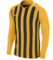 Bluzki damskie - Nike Bluzka Dziecięca Długi Rękaw Paski Czarno Żółte 158-170 Kyb - miniaturka - grafika 1