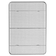 Formy do ciast - Wielofunkcyjny stojak do pieczenia ze stali nierdzewnej w kolorze srebrnym o wymiarach 42 x 29,5 cm - do pieczenia grillowania i studzenia - miniaturka - grafika 1