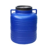 Beczki - Beczka plastikowa z uszami niska 60l do kiszenia kapusty przechowywania - miniaturka - grafika 1