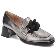 Półbuty damskie - Szare Półbuty Hispanitas Eleganckie Obuwie Damskie - miniaturka - grafika 1
