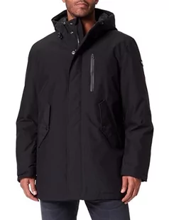 Schott NYC Parka Męska, czarny, L - Kurtki męskie - miniaturka - grafika 1