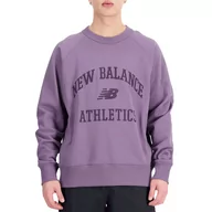 Bluzy męskie - Bluza New Balance MT33550SHW - fioletowa - miniaturka - grafika 1