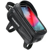 Selfie stick - Etui/uchwyt rowerowy TAKEZERO TZ01 sakwa na ramę czarny/black - miniaturka - grafika 1