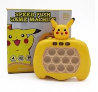 Zabawki interaktywne dla dzieci - KONSOLA POP IT PIKACHU POKEMON GRA ELEKTRONICZNA ANTYSTRESOWA 80 POZIOMÓW - miniaturka - grafika 1