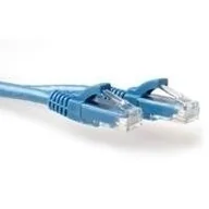 Kable miedziane - MicroConnect MicroConnect Patchcord U/UTP CAT6A 0.5m niebieski UTP6A005BBOOTED - miniaturka - grafika 1