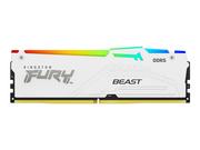 Pamięci RAM - KINGSTON FURY Beast 64GB 5200MT/s DDR5 CL40 DIMM Kit of 4 White RGB XMP - miniaturka - grafika 1