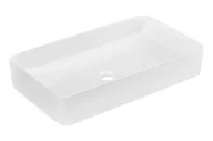 Umywalki - Comad Slim 2 umywalka 61x34 cm nablatowa prostokątna biały połysk UM-6275SLIM60WHITEDP - miniaturka - grafika 1