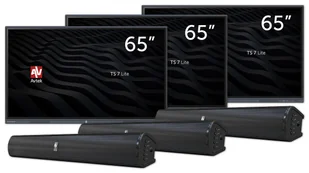 Zestaw Aktywna Tablica 3 x monitor interaktywny Avtek TS 7 Lite 65 - Tablice interaktywne - miniaturka - grafika 1