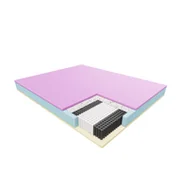 Materace - JANPOL NIOBE – materac multipocket, sprężynowy, Rozmiar - 180x200, Pokrowiec - Silver Care - miniaturka - grafika 1