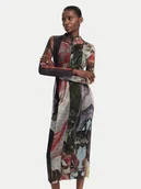 Sukienki - Desigual Sukienka codzienna Carson 24WWVK59 Kolorowy Slim Fit - miniaturka - grafika 1